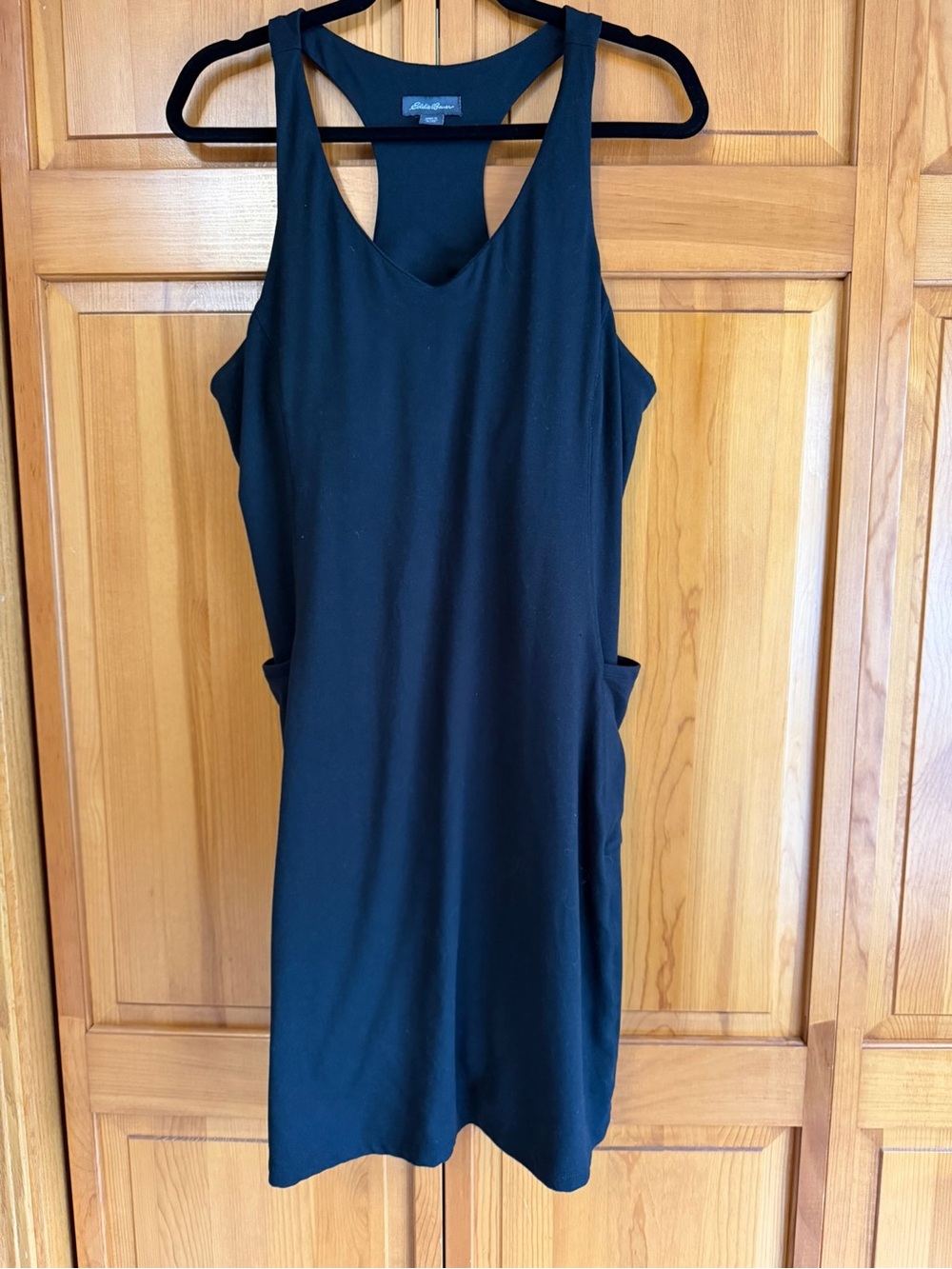 Eddie Bauer Black Racerback Mini Dress